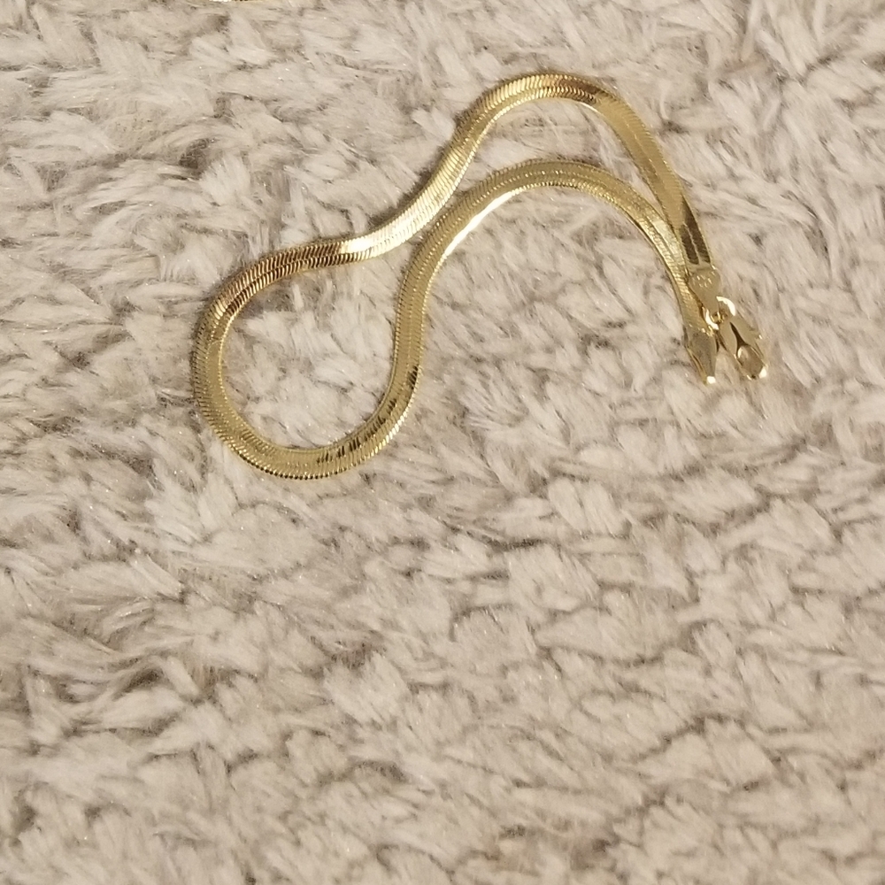 - New 14k gold 9.5 inch bracelet/ankle bracelet